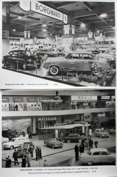 Borgward Modelprogram at Exhibitions 1955 three Factoryphotos (10163)